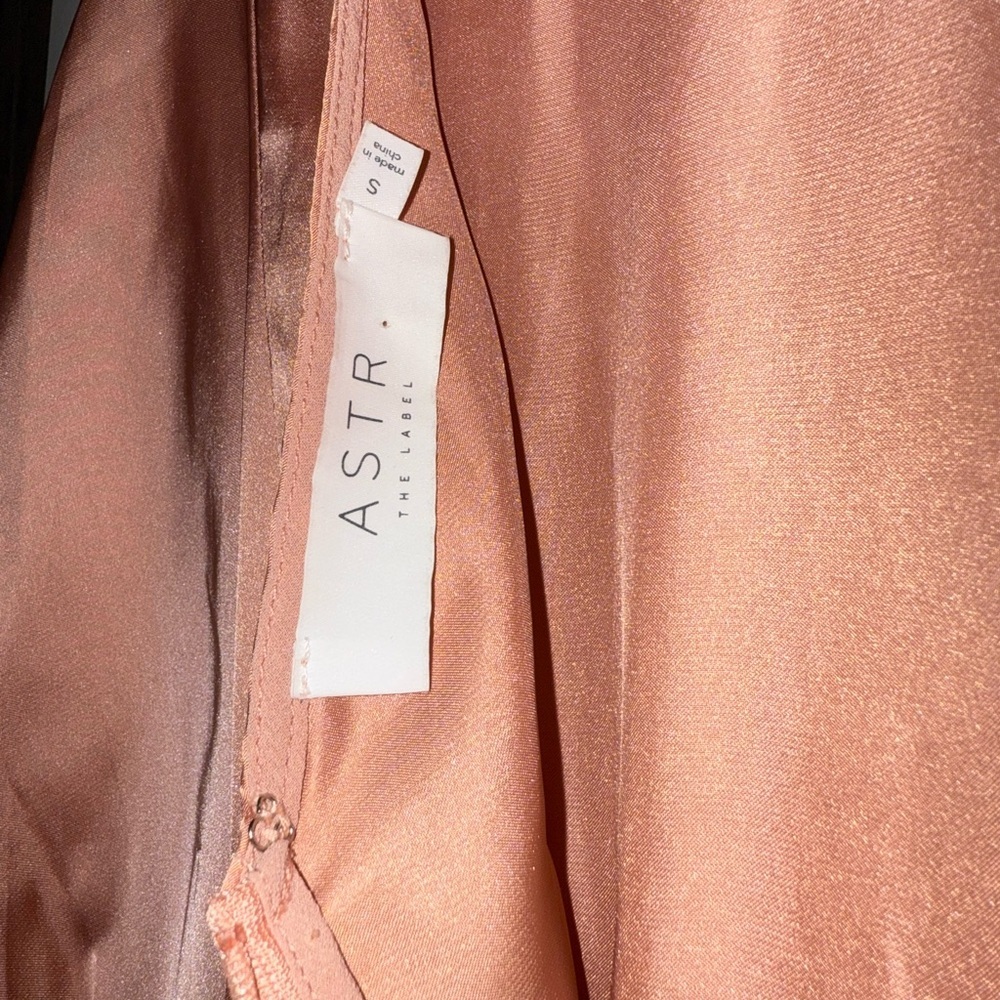 Astr Blush Satin Gown - Picture 10 of 10